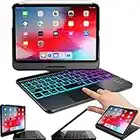 Snugg iPad Mini 6 Keyboard Case (2021-6th Gen), Wireless Backlit Touchpad Bluetooth apple iPad Mini Keyboard Case 2021 360 degree Rotatable iPad Mini Case with Keyboard - Black