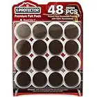 Felt Furniture Pads X-PROTECTOR - 48 Premium Felt Pads Floor Protector - Chair Felts Pads for Furniture Feet Wood Floors - Best Furniture Pads for Hardwood Floors - Protect Your Hard Floors! (Brown)