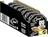 Cesar Hundefutter Nassfutter Klassiker mit zartem Huhn und Truthahn, 14 Schalen (2 x 7 x 150g)