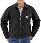 Carhartt Men's Duck Detroit Jacket - Blanket Lined 3Xlarge Tall Black