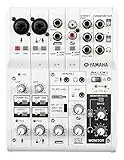 Yamaha AG06 6-Channel Mixer / 2 Microphone, White