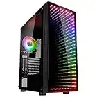 Kolink Void Rift PC Gehäuse Midi Tower Case mit ARGB-beleuchteter Front, Glas Gehäuse PC mit Vertikaler GPU-Einbau Möglich, Computer Gehäuse Gaming, Tempered Glass Case for PC, Computer Case ATX