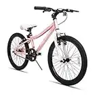 Hiland Climber 20 inch children's bike for children from 5 6 7 8 9 10 years old MTB mountain bike youth girls kids bike boy mtb Single speed, V-brake pink