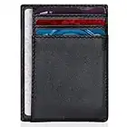 Men Card Holder - RFID Card Wallet - Slim Men Wallet - Minimalist Credit Card Holder - RFID Protection Technology - Holds up to 6 Cards and Banknotes - Ideal for Travel