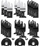 HERKKA 23 Metal Wood Oscillating Multitool Quick Release Saw Blades Compatible with Fein Multimaster Porter Cable Black & Decker Bosch Dremel Craftsman Ridgid Ryobi Makita Milwaukee Dewalt Rockwell