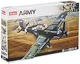 Sluban Spitfire WW2 Airplane Brick Set - M38-B0712-290 Pieces 100% Compatible. Includes Box. Building Bricks Toy (M38-B0712)