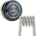 Prebuilt Alien Clapton Coils 0.45Ω A1 10pcs for RDA RBA RDTA Tanks - Prebuilt Coil Vaping Accessories - Plastic Tub (10PCS Alien Clapton)