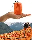 HONYAO Saco de Dormir Emergencia, Mantas Termica de Aluminio, Supervivencia Bivy para Vivac, Cámping, Excursionismo, Trekking