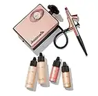 LUMINESS Legend Makeup Airbrush System & 4-Piece Foundation Starter Kit, Fair Coverage - Quick, Easy & Long Lasting Application - Includes (2) Silk 4-In-1 Foundation, Highlighter & Blush