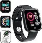 Smart Watch, 1.44" Touch Fitness Tracker,with Sport Smartwatch,Message Call Reminder Smart Watch for Women Kids Compatible with iOS Android -Black