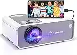 Bonsaii Outdoor Movie Projector, 5500Lux Portable Movie Projector Supported 1080P and 200" Display for Home Theater, Video Projector with Built in Speakers, Compatible with TV Stick, Laptop