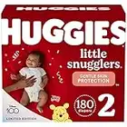 Huggies Little Snugglers Baby Diapers, Size 2 (12-18 lbs), 180 Ct