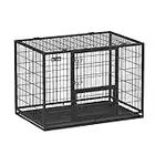 Feandrea Heavy-Duty Dog Crate, Metal Dog Kennel and Cage with Removable Tray, XL for Medium and Large Dogs, 42.1 x 27.6 x 29.5 Inches, Black UPPD001B01