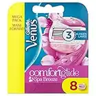 Gillette Venus ComfortGlide Spa Breeze - Cuchillas de afeitar para mujer, paquete de 8