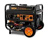 WEN DF475T 4750-Watt 120V/240V Dual Fuel Portable Generator with Wheel Kit and Electric Start - CARB Compliant