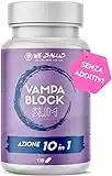 VAMPA BLOCK SLIM, Menopausa Integratori Vampate, 120 Capsule (4 Mesi), Azione 10 in 1, Favorisce l’equilibrio del peso corporeo, Integratore con Isoflavoni di Soia e Agnocasto, Vamp Control