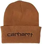 Carhartt, Berretto foderato, con risvolto e grafica del logo Unisex, Carhartt® Brown, OFA