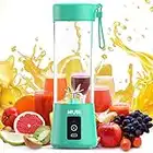 Mulli Portable Blender,Upgraded 15Oz Mini Blender for Fruit Smoothies and Shakes,USB Juicer for Baby Food,Gym,Travel and More