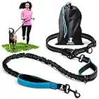 SparklyPets Hands Free Dog Leash for Medium and Large Dogs – Professional Harness with Reflective Stitches for Training, Walking, Jogging and Running Your Pet (Blue, for 1 Dog)