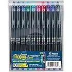 Pilot, FriXion Synergy Clicker Erasable, Refillable, Retractable Gel Ink Pens, Extra Fine Point 0.5 mm, Pack of 10, Assorted Colors