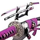 MN Sword - Handmade Noble Purple Blade Samurai Katana Sword Full Tang
