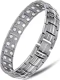 MagnetRX® Ultra Strength Magnetic Bracelet - Magnetic Bracelets for Men - Adjustable Length with Sizing Tool (Gunmetal)