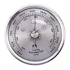 NINETL Per Manometro Domestico Stazione Meteorologica Appeso A Parete In Metallo Barometro Termometro Multifunzione Atmosferico Igrometro Portatile