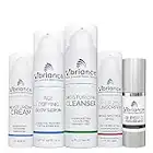 Vibriance Premium Skincare Bundle | Super C All-in-One Serum, Moisturizing Cleanser, Moisturizing Cream, Sheer Zinc Sunscreen, Age Defying Serum | Heal, Hydrate, Protect & Rejuvenate