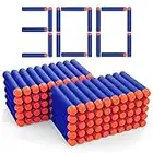 300 Foam Bullets Refill Dart Pack for nerf Gun Bullets for N-Strike Elite Blasters Nerf Guns Standard Size Refill Nerf Darts Pack, Foam Bullets for Nerf N-Strike Elite Series Blasters Kid Toy Gun Blue