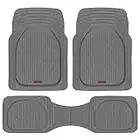 Motor Trend MT-923-GR FlexTough Tapis de Sol en Caoutchouc résistant pour Voiture, SUV, Camion et Van, Protection Contre Les intempéries Gris