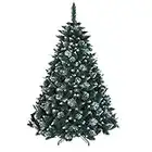 DWA CHRISTMAS TREE New Boxed Traditional Forest Green Luxury TREE (Snow-covered, 220 cm)