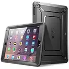 SUPCASE - Custodia rigida per iPad Air 2, di seconda generazione, 360°, con pellicola protettiva integrata per display 2014, colore: Nero