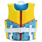 Kids Swim Vest Toddler Life Jacket Kids Life Jackets Swimming Vest for Kids - Boys Girls Floation Swimsuit Buoyancy Swimwear Blue