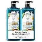 Herbal Essences Repairing Argan Oil of Morocco Shampoo and Conditioner Set with Natural Source Ingredients, Color Safe, BioRenew, 40.4 Fl Oz, 2 Count