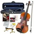 Ricard Bunnel G2 Violin Outfit 4/4 Size - Carrying Case and Accessories Included - Solid Maple Wood and Ebony Fittings By Kennedy Violins