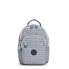 Kipling SEOUL S, Kleiner Rucksack mit Laptop-Schutz 13 Zoll, 35 cm, 14 L, 0.50 kg, Urban Chevron