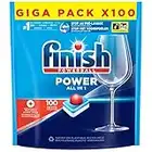 Finish Pastilles Lave-Vaisselle Powerball Comprimé Sans parfum All in One Max - 100 Tablettes Lave-Vaisselle