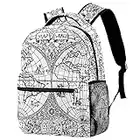 Sac à Dos pour Filles Tout-Petits Enfants Adolescents Cartable d'école pour élèves de Maternelle Enfants d'âge préscolaire avec Sac à Lunch Carte des Mots