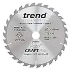 Trend CraftPro Ripping TCT Circular Saw Blade for Table Saws, 250mm x 30 Teeth x 30mm Bore, Tungsten Carbide Tipped, CSB/25030