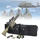 HNWTKJ Housse de Transport Airsoft, Rembourée Sac Tactical Double Rifle Mallettes pour Arme Longue Protection de Réplique Airsoft, Indéchirable et Imperméable, Très Durable (Size : 120CM)