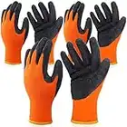 3 Pairs Heat Resistant Gloves Heat Press Gloves for Heat Transfer Printing 3D Vacuum Heat Transfer Machine Gloves Work Gloves, Orange and Black