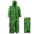 Camuflaje De La Caza Geely Suits Woodland 3D Leaf Ghillie Traje De Camuflaje De Camuflaje Disfraz De Francotirador para Hombres, Cazadores, Francotirador De Paintball O Halloween