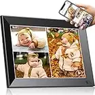 Digital Photo Frame 10.1 inch, Electronic Picture Frame WiFi with APP, Smart Electric Video Photo Frame Slideshow with Email, 1280x800 IPS FHD Uploadable Digital Picture Frames Cloud Storage