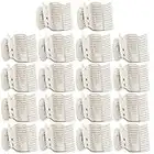 18 Pieces Hot Roller Clips Plastic Hair Curler Claw Clips Replacement Roller Clips for Small, Medium, Large and Jumbo Hair Rollers (White)