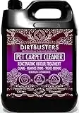 Dirtbusters Limpiador Concentrado de Moquetas, Alfombras y Tapicería para Mascotas. Elimina Manchas y Olores de Orina y Heces. Apto para Máquinas de Limpieza. Aroma a Camomila y Geranio. 1 x 5 litros