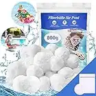 Balle Filtrante Piscine,800g Balles Filtrantes pour systèmes de Filtre a Sable Piscine Remplacer 29kg de Sable Filtration Piscine,Convient aux systèmes de Filtration pour Piscine