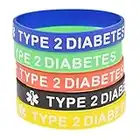 Kesheng Lot de 5 bracelets d'alerte médicale en silicone