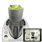 MixFino® Salatschleuder V2 für Thermomix Zubehör TM6 TM5 - Endlich Salat trocknen mit deinem Thermomix TM6 auch für den TM5 Zubehör - Thermomix TM6 Zubehör - Qualität Made in Germany