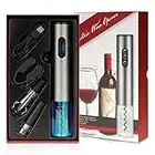 SCSXGO Wine Opener Electric,Wine Bottle Opener, Rechargeable Corkscrew with USB Charging Line,Pourer, Foil Cutter, Vacuum Pumping Stopper Battery Powered Cordless Wine Opener Kit