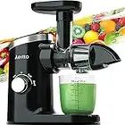 Juicer Machines, Aeitto Cold Press Juicer, Masticating Juicer, Celery Juicers, with Triple Modes,Reverse Function & Quiet Motor,Easy to Clean with Brush, Recipe for Vegetables And Fruits, Black